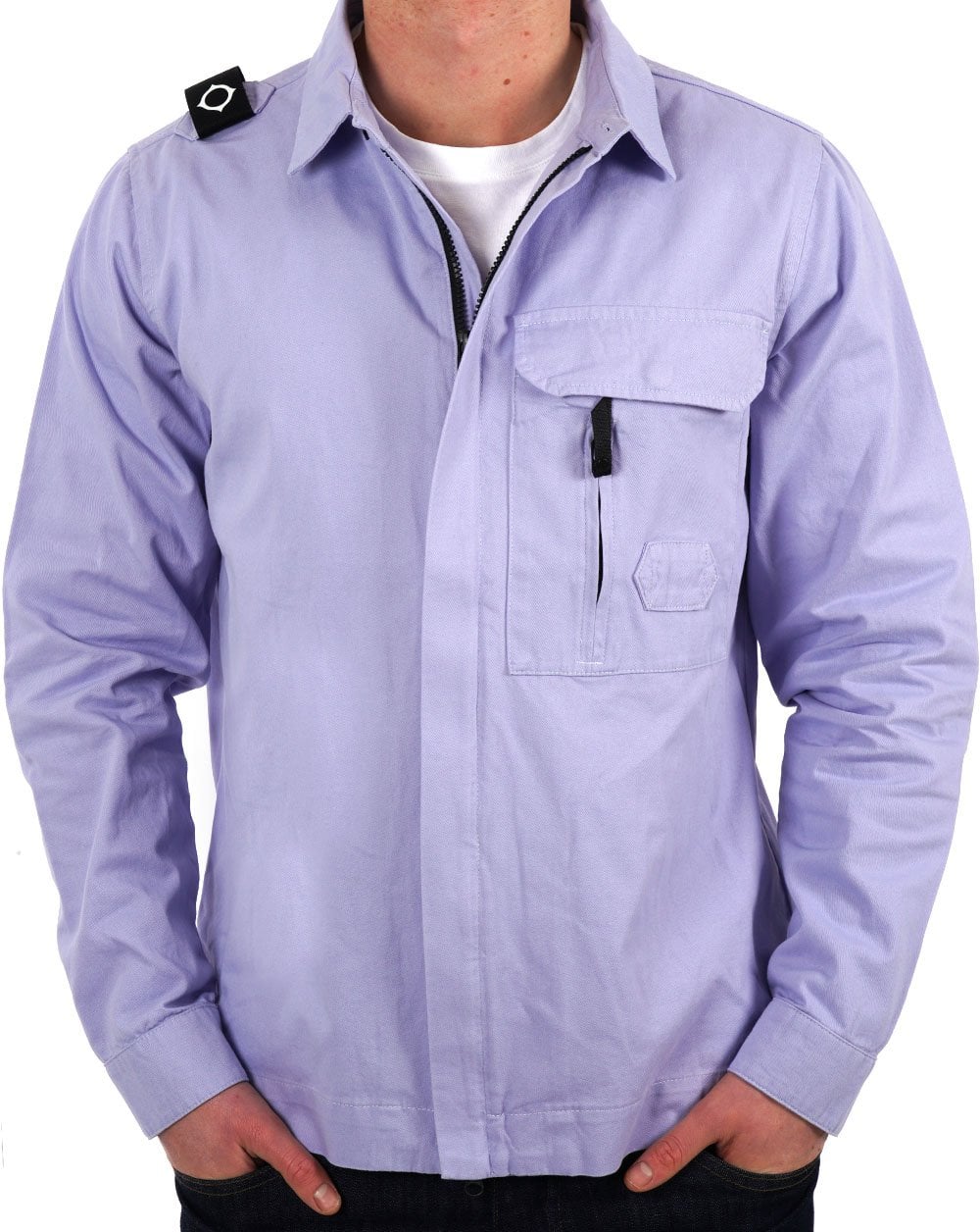 MA.STRUM Cadet Overshirt Lavender
