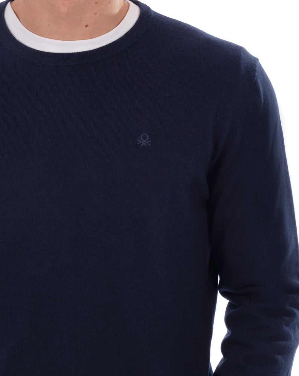 Benetton Knit Jumper Navy