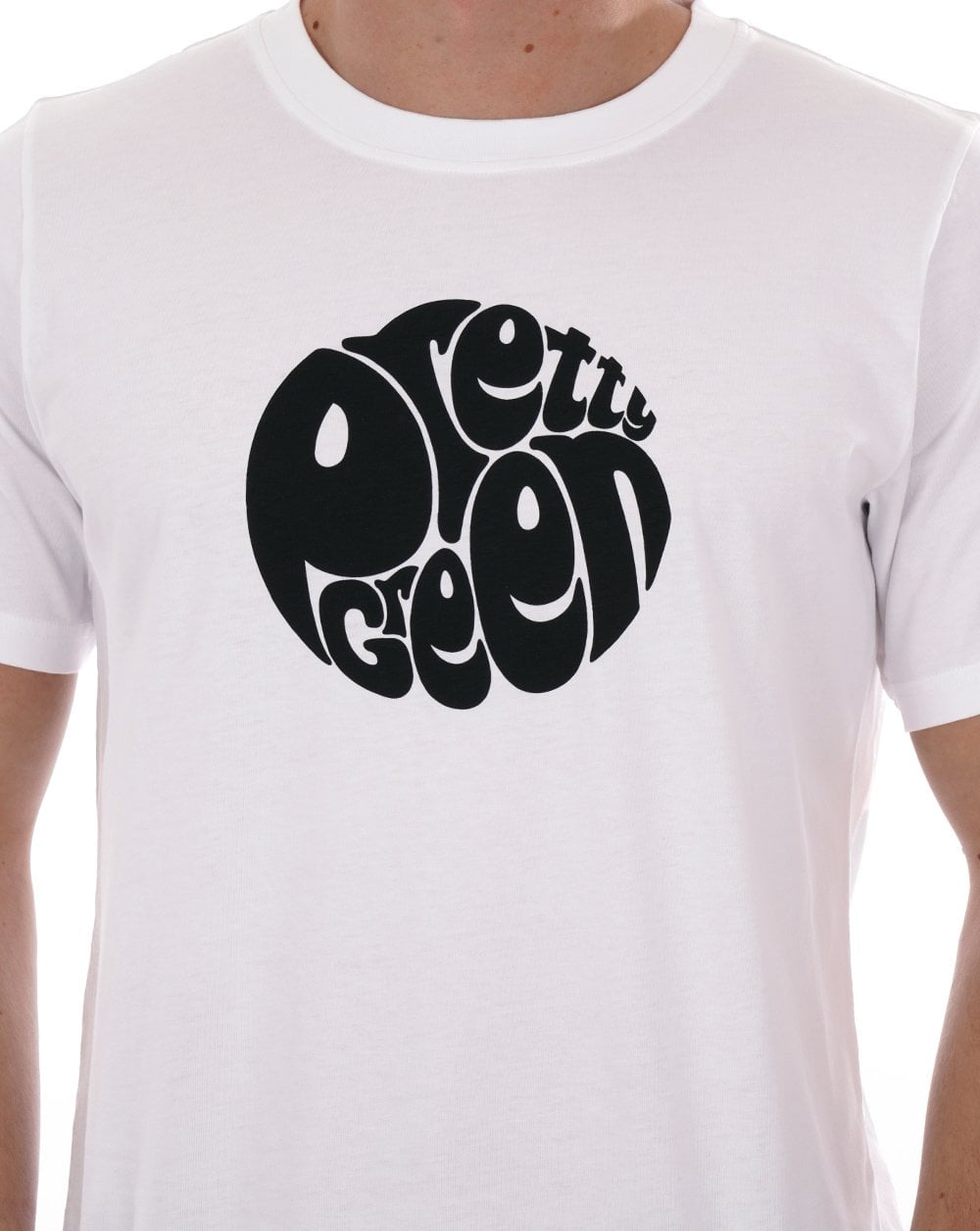 Pretty Green Gillespie Logo T-shirt White/Black