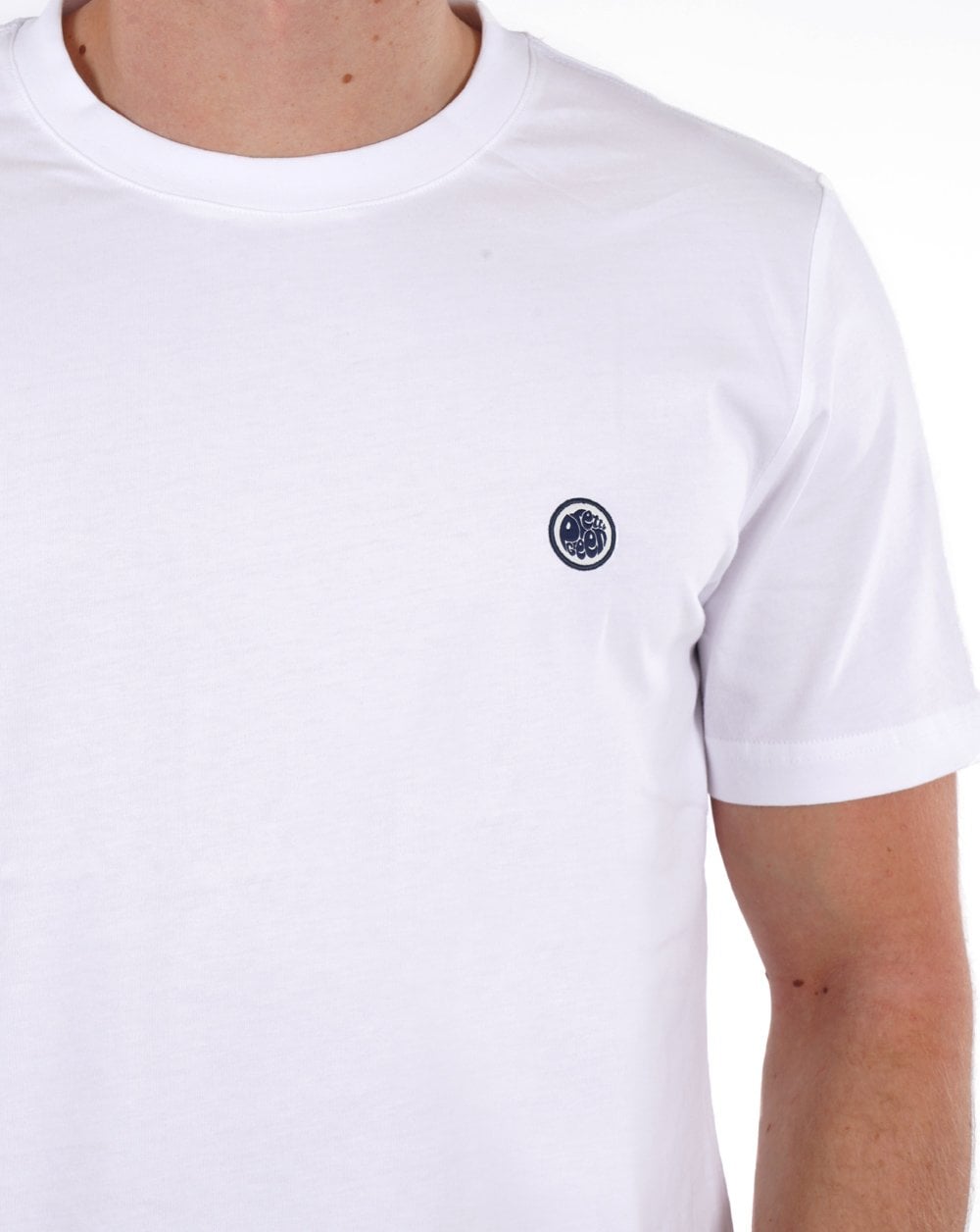 Pretty Green Mitchell T Shirt White/navy