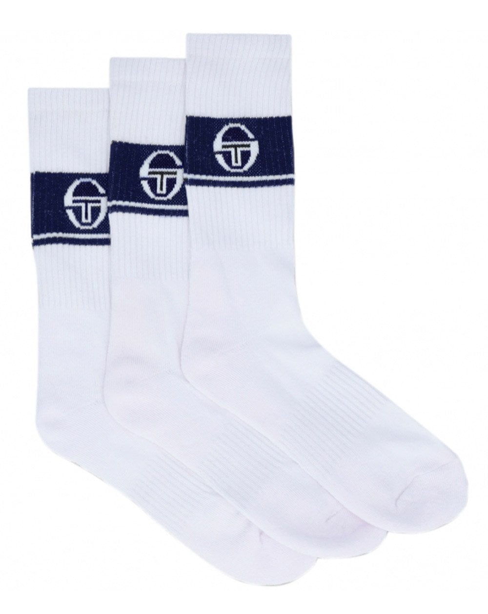 Sergio Tacchini Koos 3 Pack Socks White/Navy