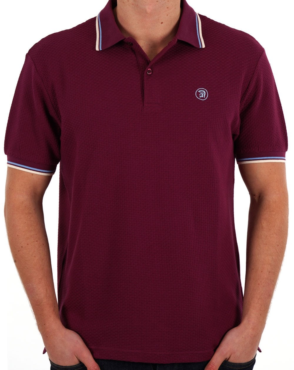 Trojan Textured Polo Shirt Port