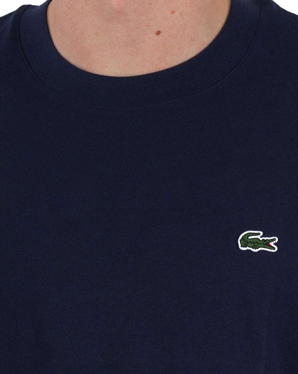 Lacoste Classic Fit Cotton Jersey T Shirt Navy