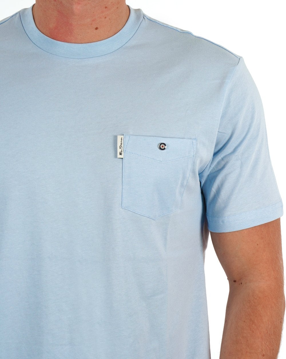Ben Sherman Pocket T-shirt Pale Blue