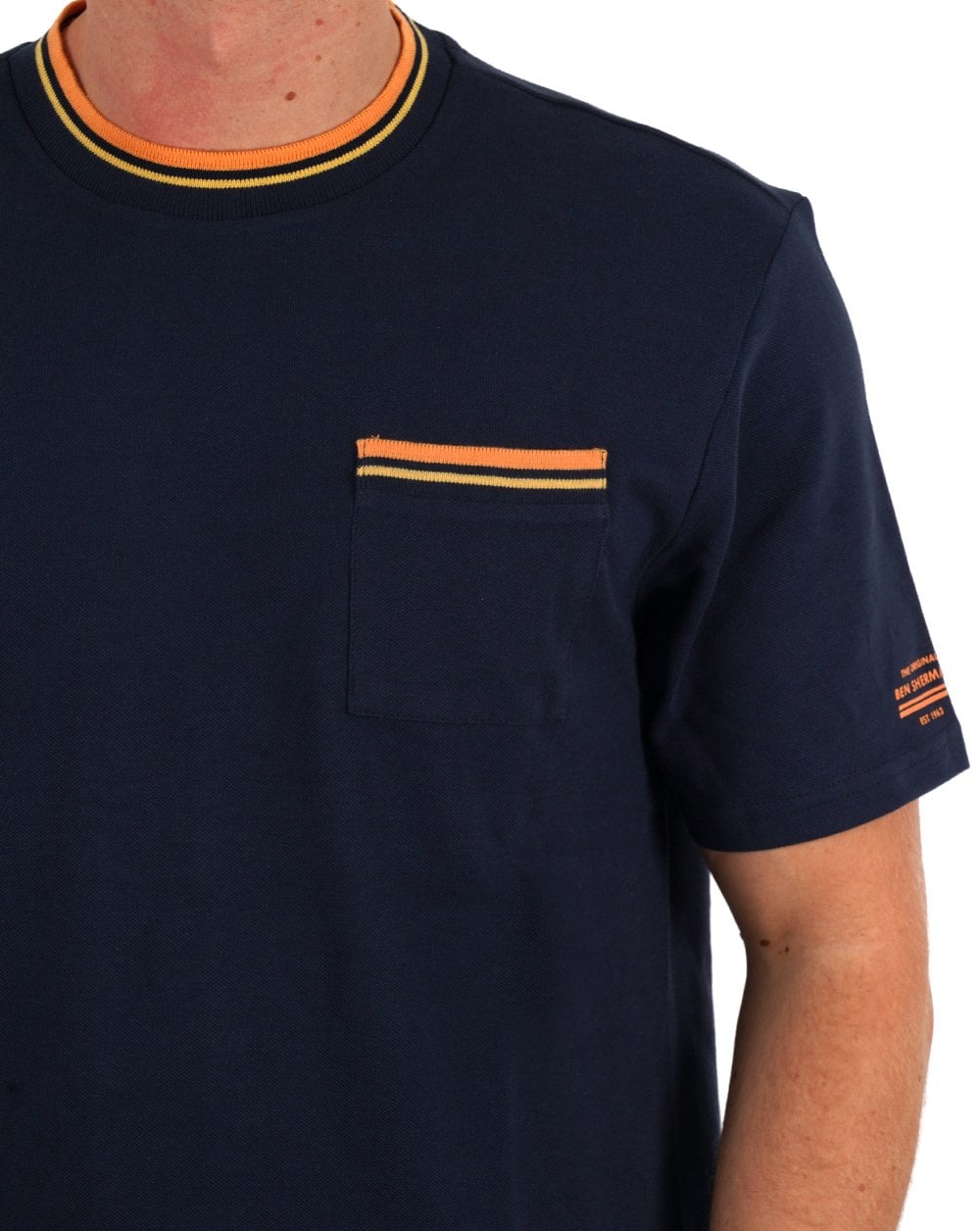 Ben Sherman Pique Pocket T-shirt Dark Navy