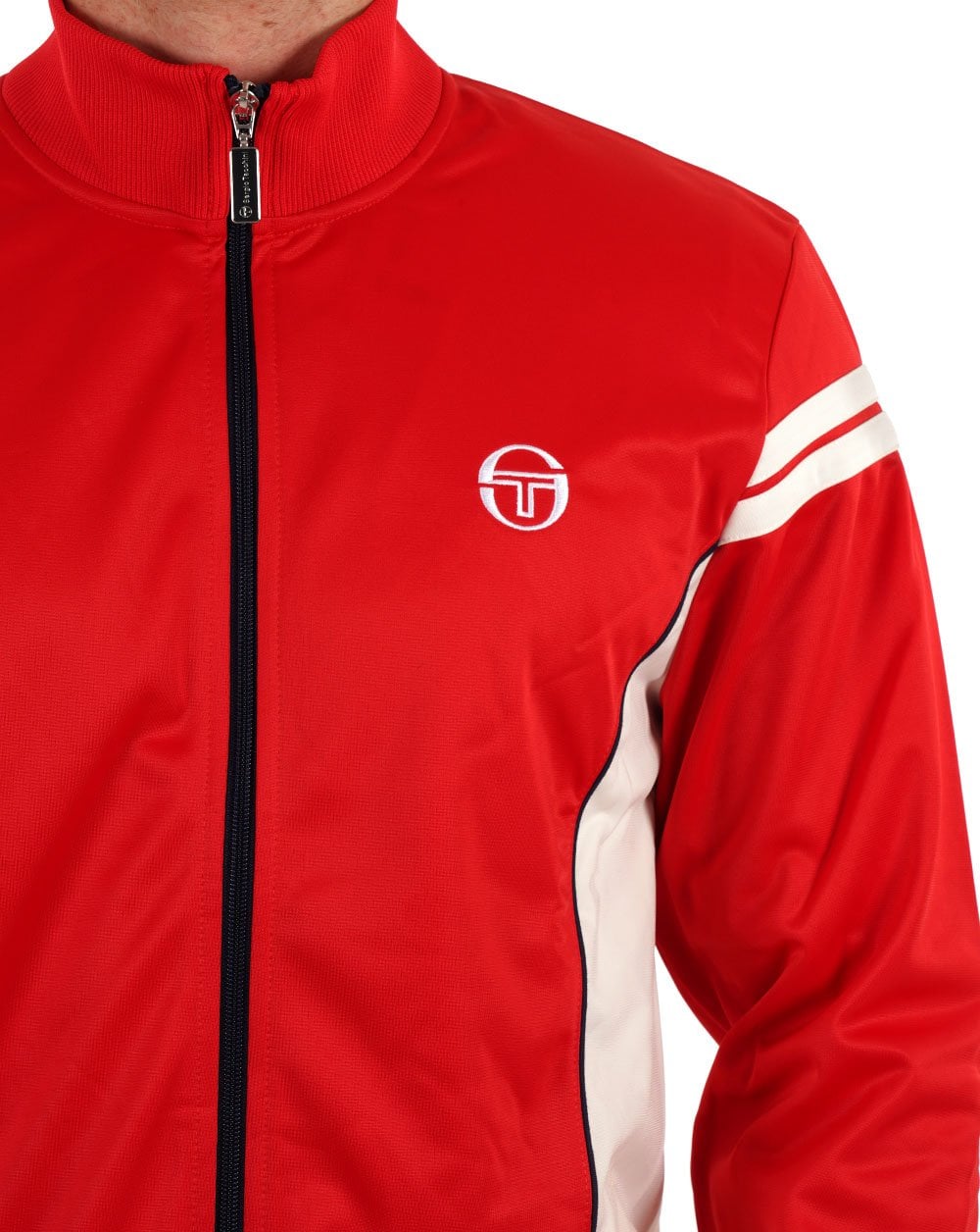 Sergio Tacchini Fjord Track Top Red / Off White