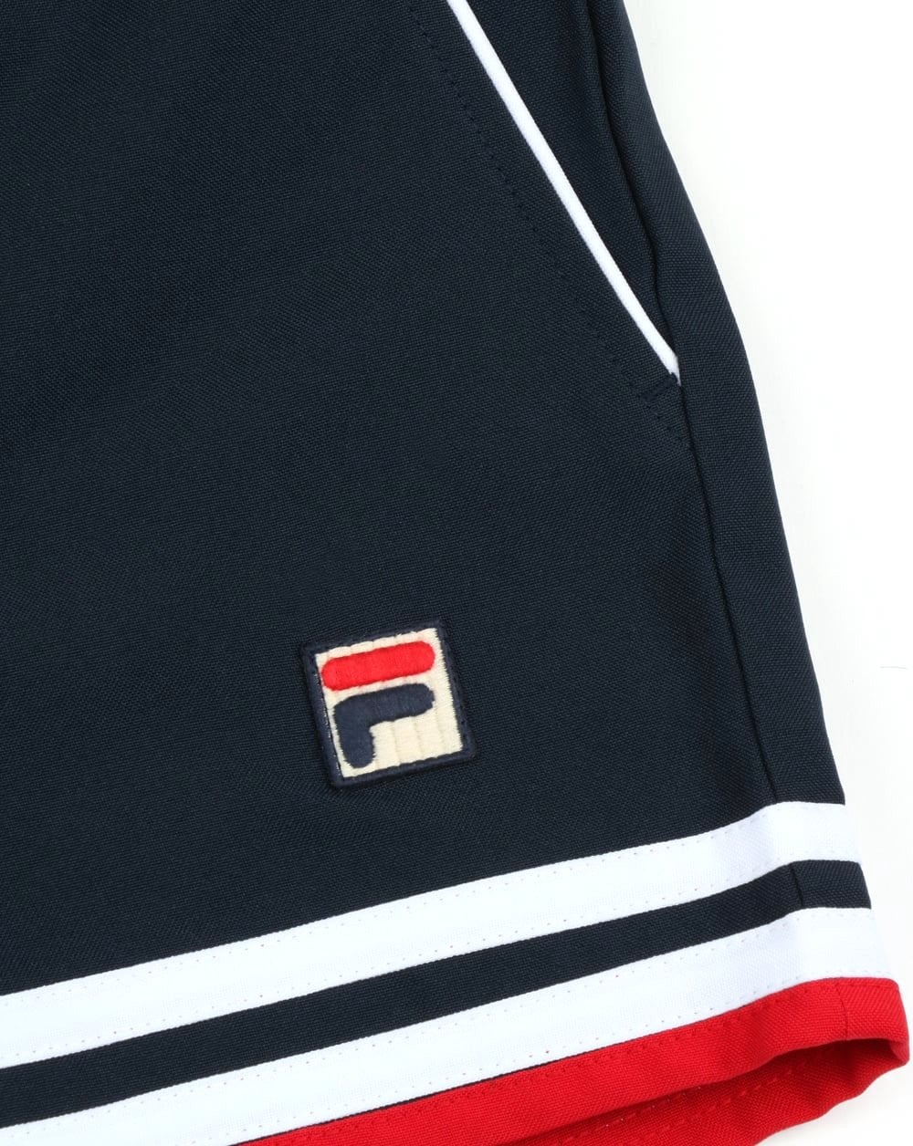Fila Vintage Dyer Shorts Navy Red White