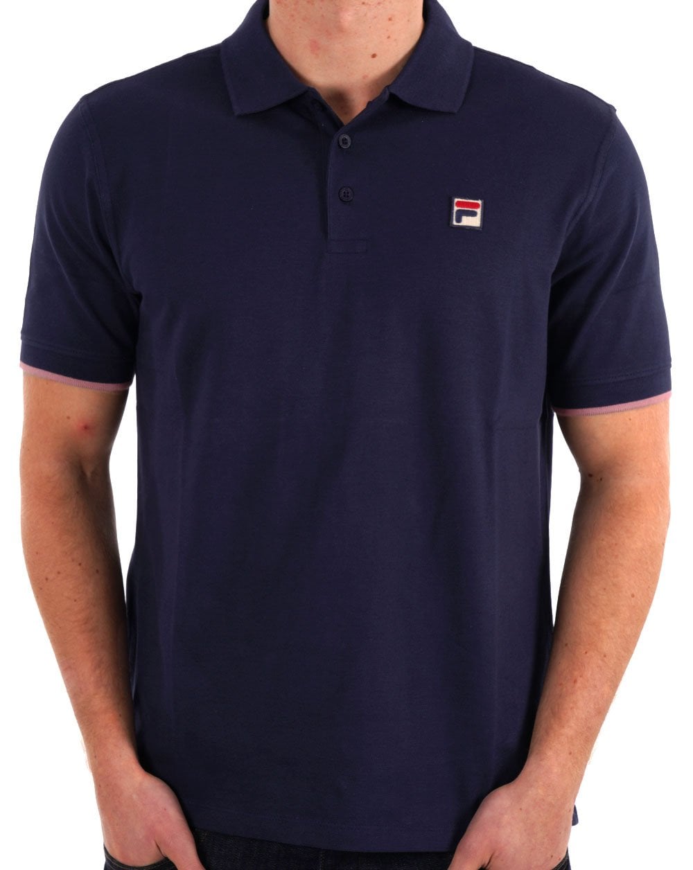 Fila Vintage Polo Shirt Navy