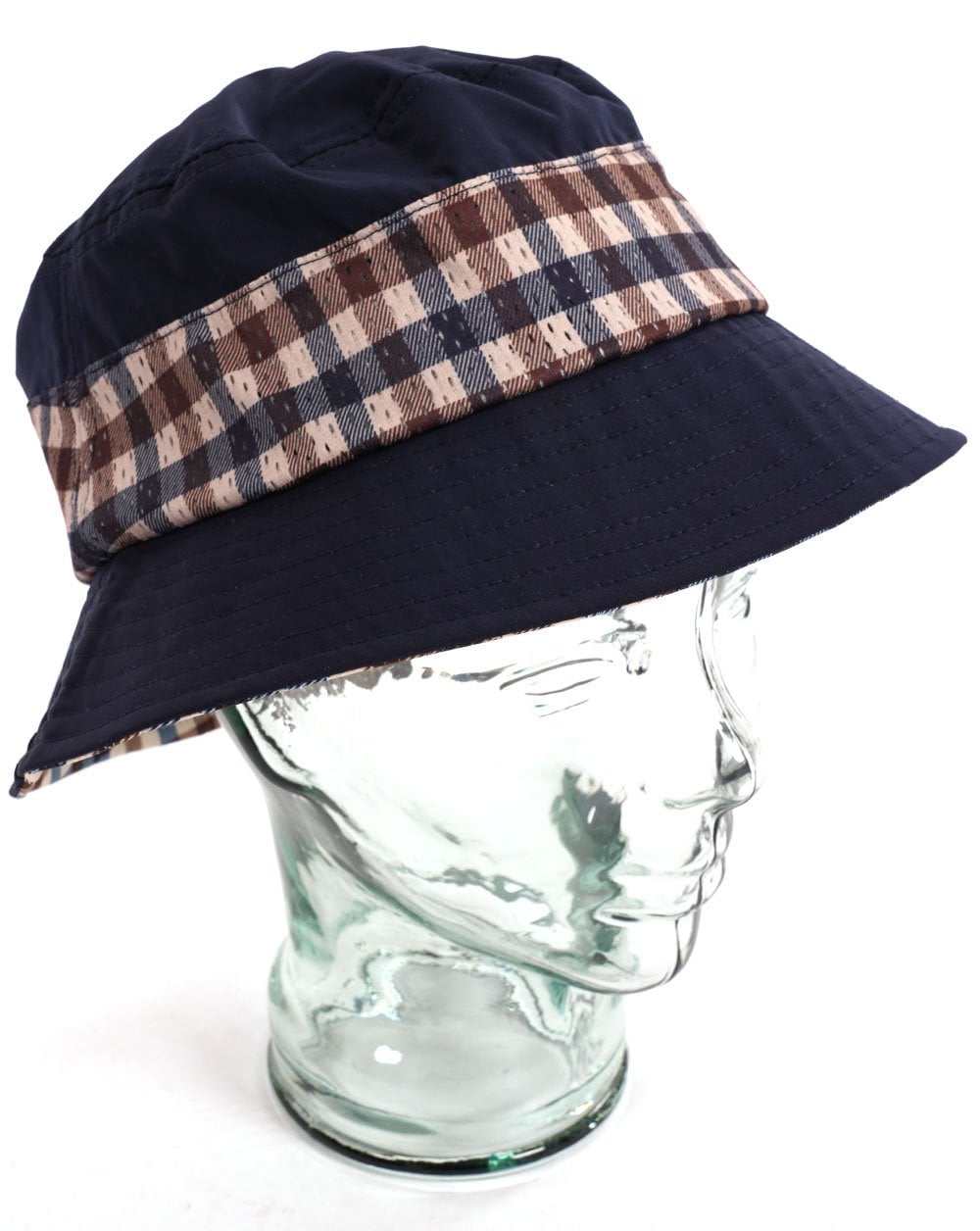 Aquascutum Net Bucket Hat Navy