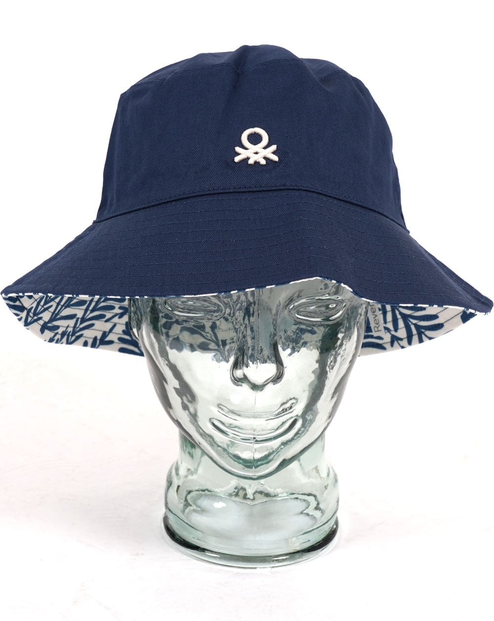 Benetton Reversible Bucket Hat Navy/Patterned