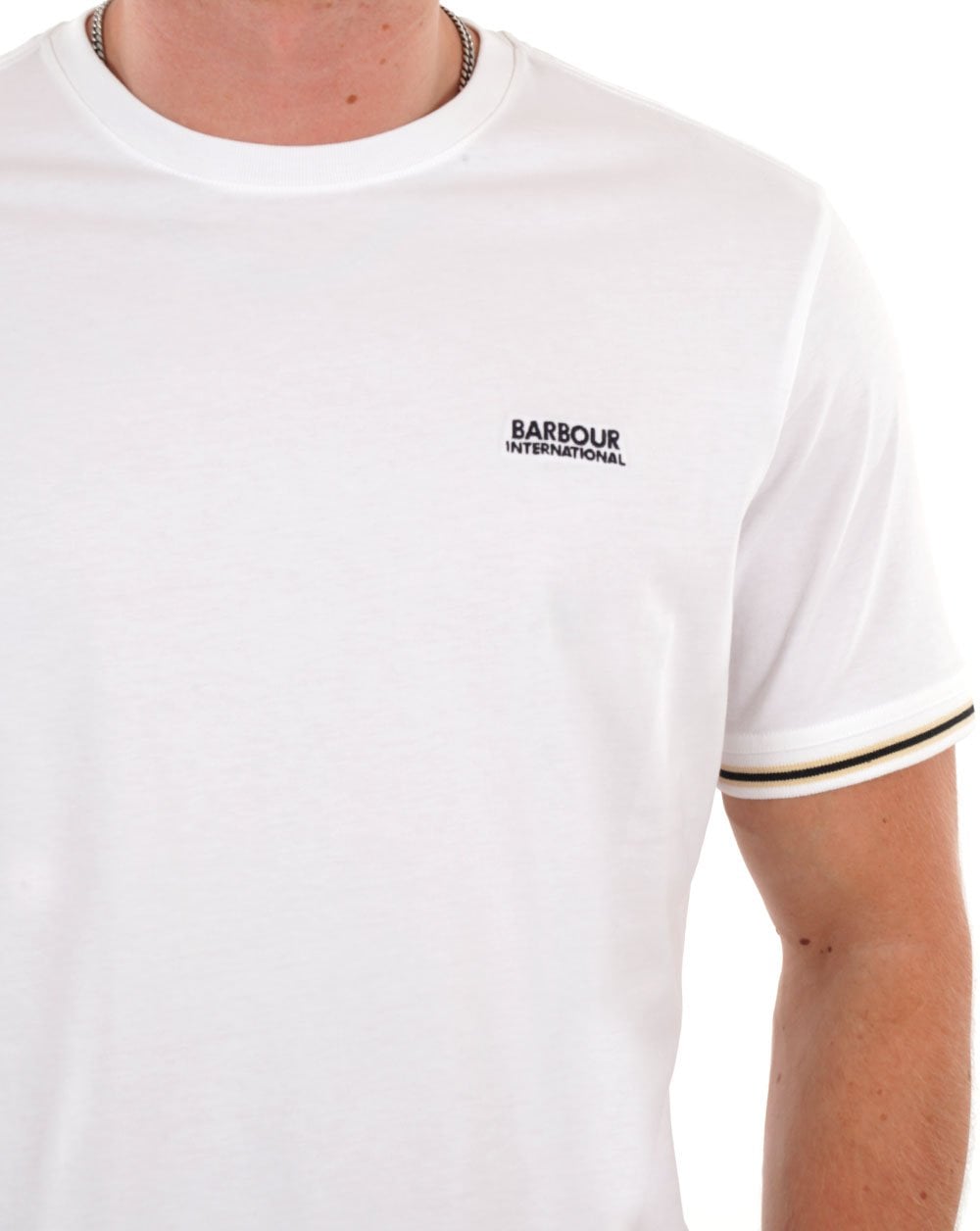 Barbour International Torque Tipped T Shirt Bright White
