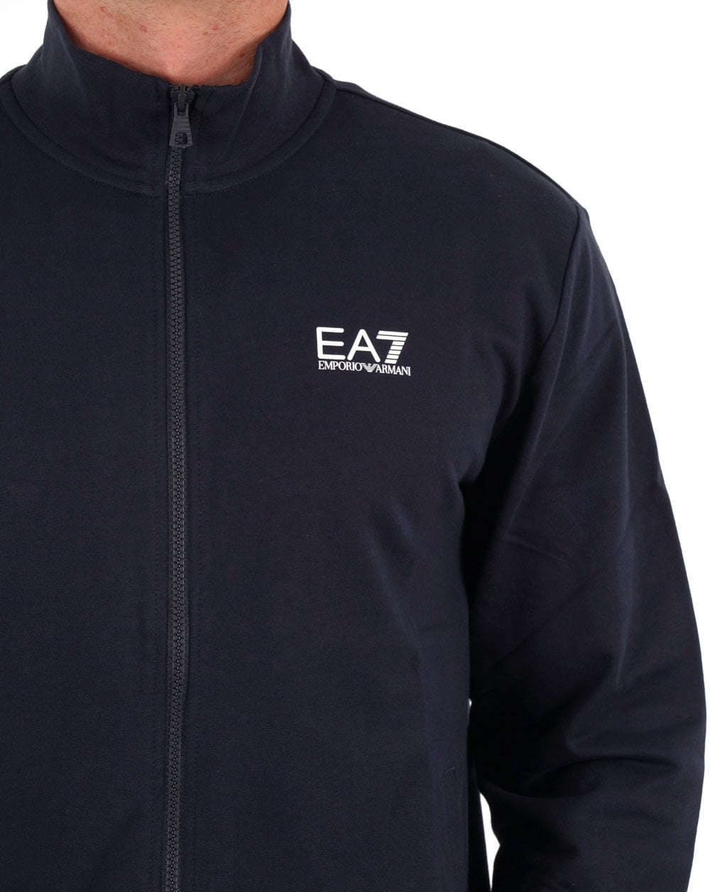 EA7 Emporio Armani Zip Thru Sweatshirt Navy