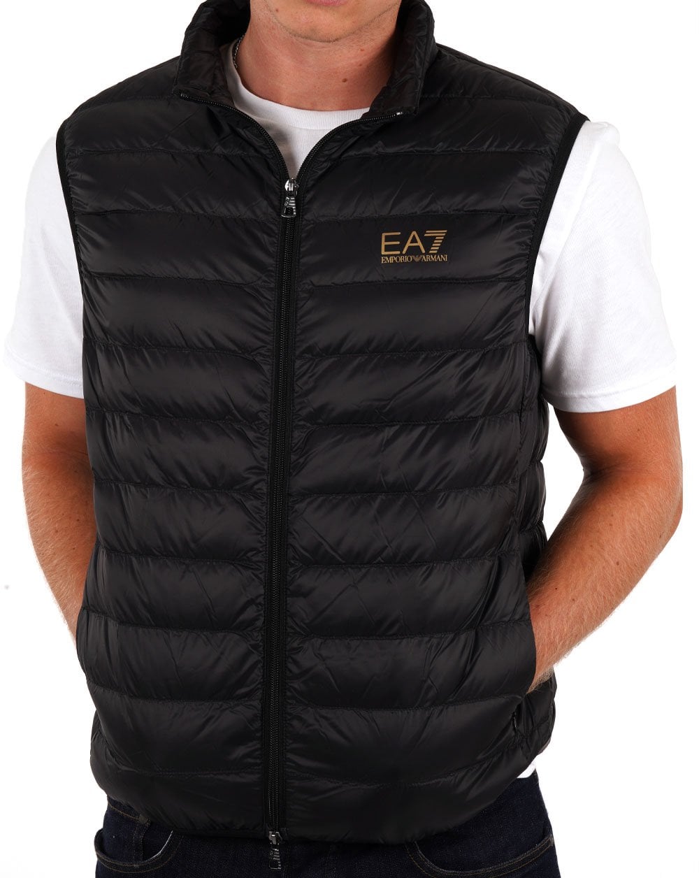 EA7 Emporio Armani Down Gilet Black/Gold