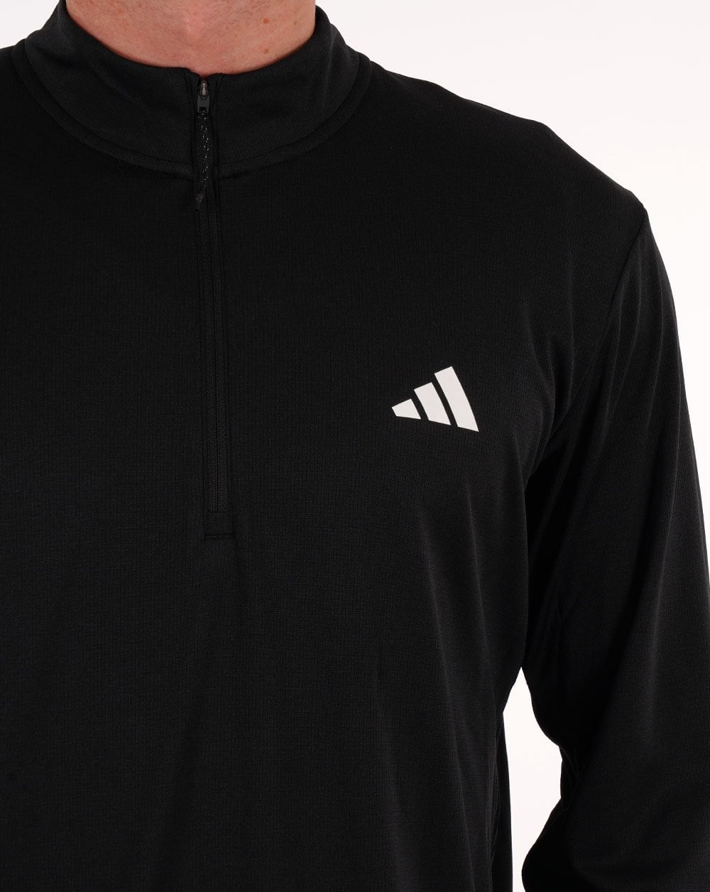 Adidas Training Essentials 1/4 Zip Sweatshirt Black/White