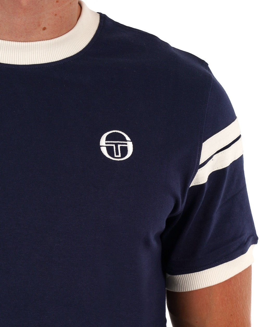 Sergio Tacchini Sella T Shirt Navy Blue