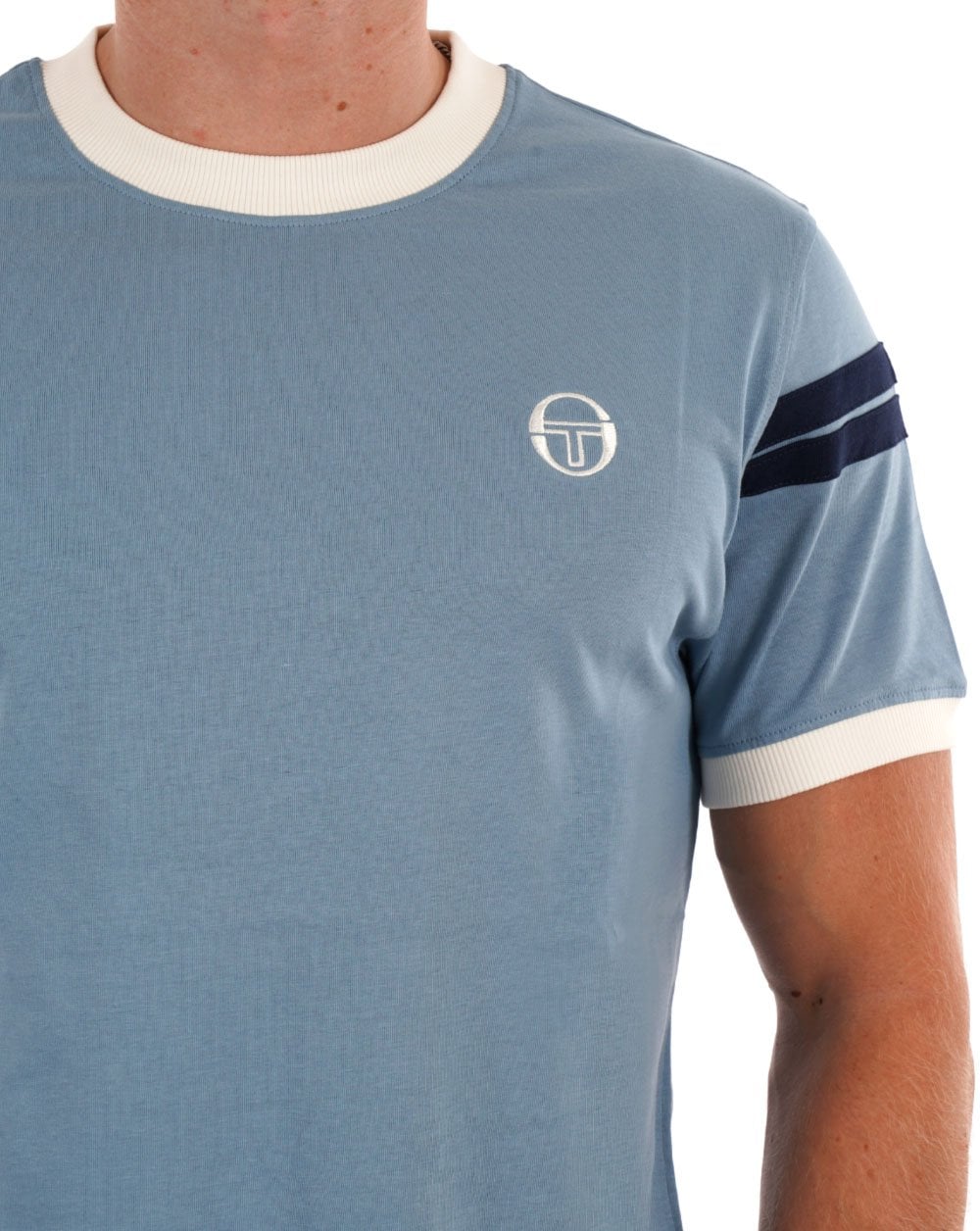 Sergio Tacchini Sella T Shirt Soft Blue