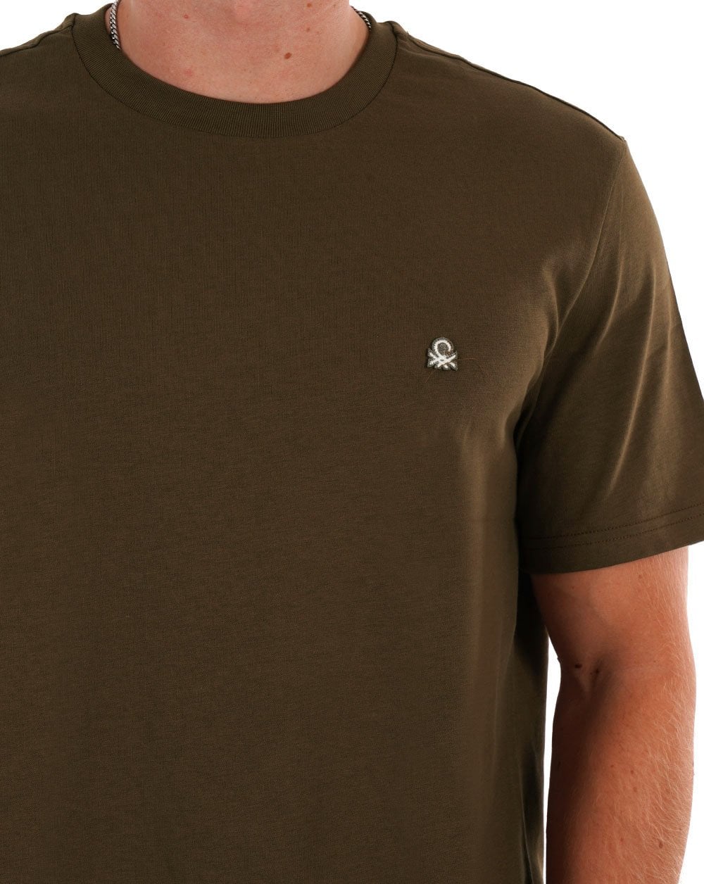 Benetton Small Logo T-shirt Khaki