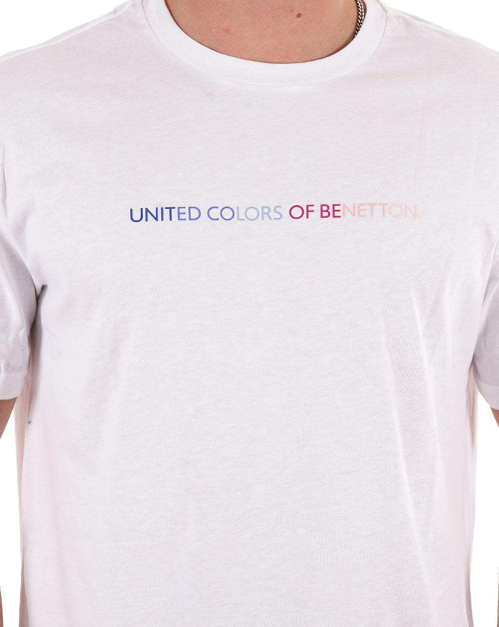 Benetton Pastels Logo T-shirt White