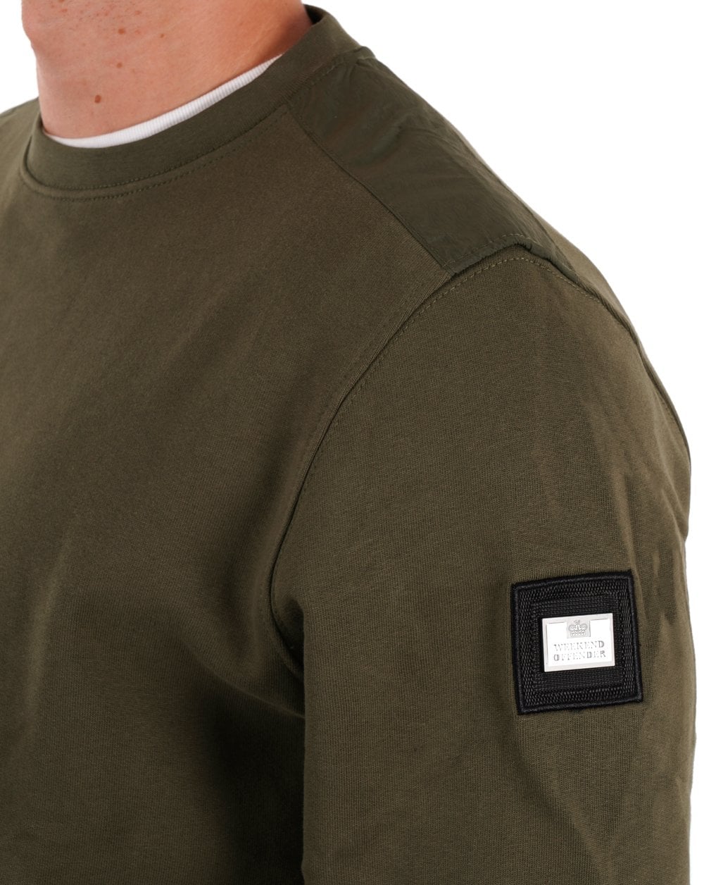 Weekend Offender F Bomb Sweatshirt Khaki Green