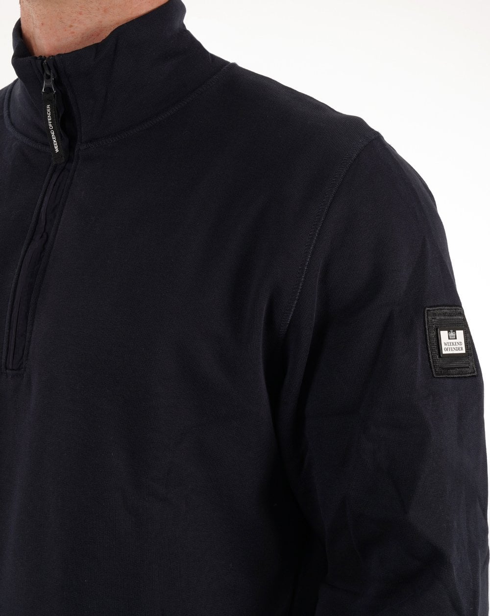 Weekend Offender Kraviz 1/4 Zip Sweatshirt Navy