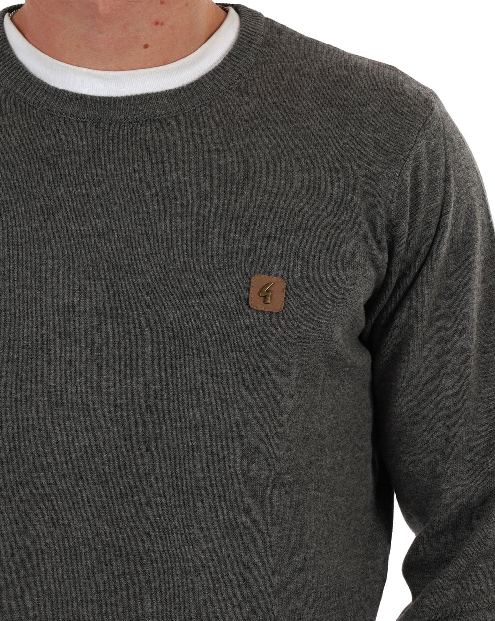 Gabicci Vintage Crew Neck Jumper Grey