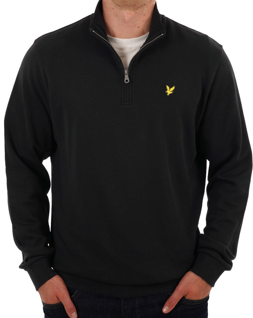 Lyle & Scott 1/4 Zip Sweatshirt Black