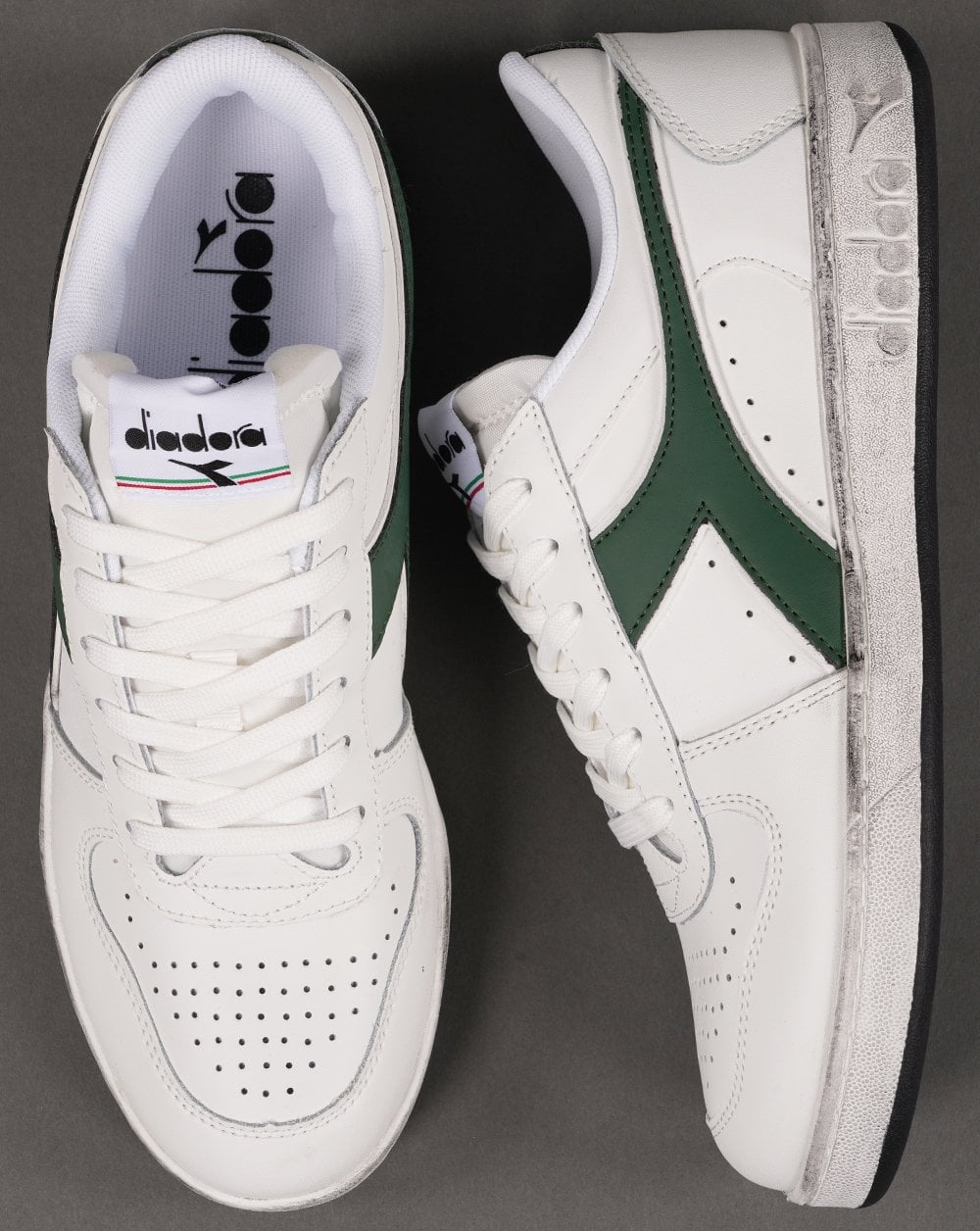 Diadora Magic Basket Trainer White Green