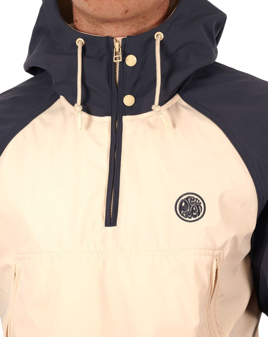 Pretty Green Pretty Green Travis Colourblock Smock Stone