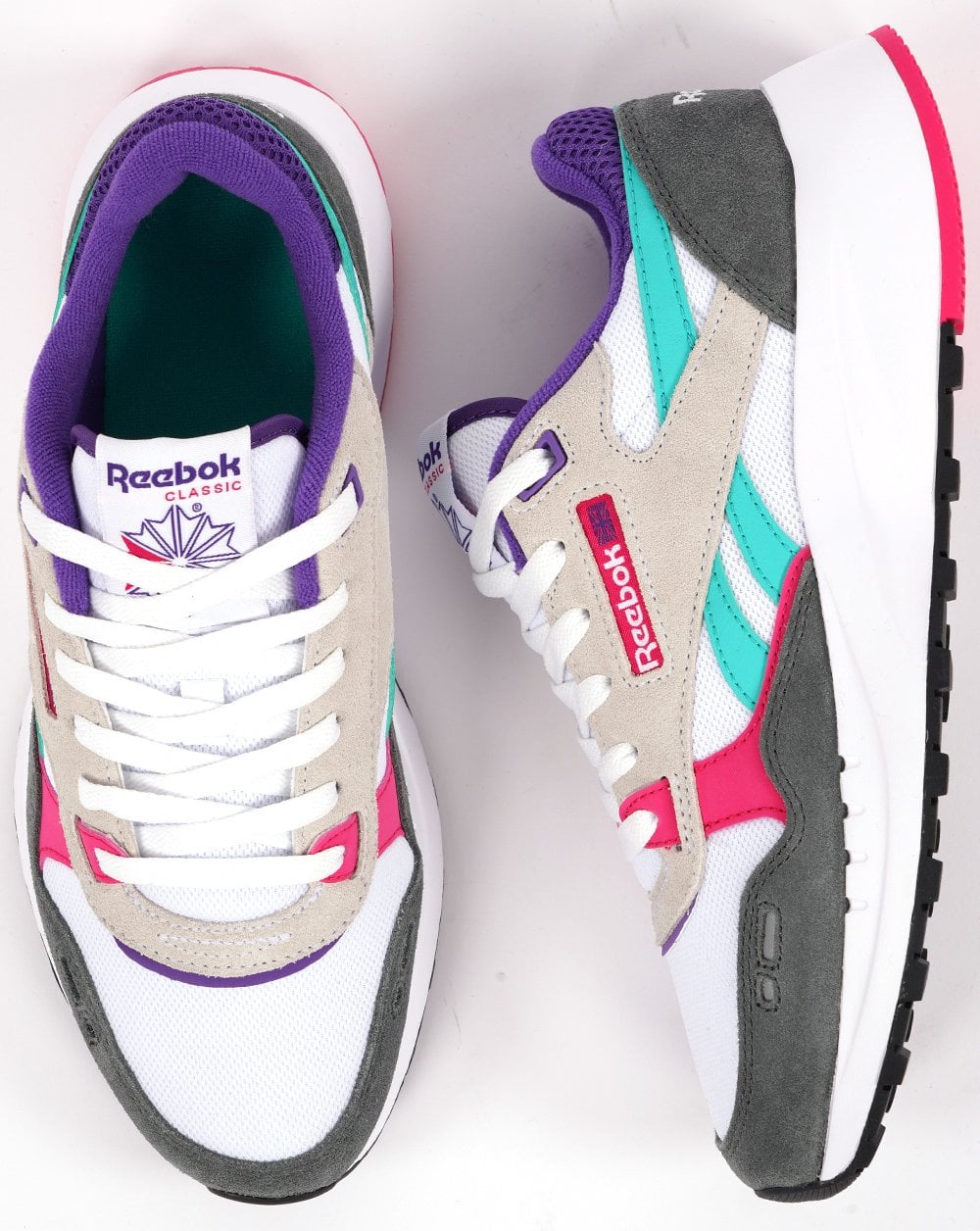 Reebok Classic 2400 Trainers Chalk/Grey/Pink
