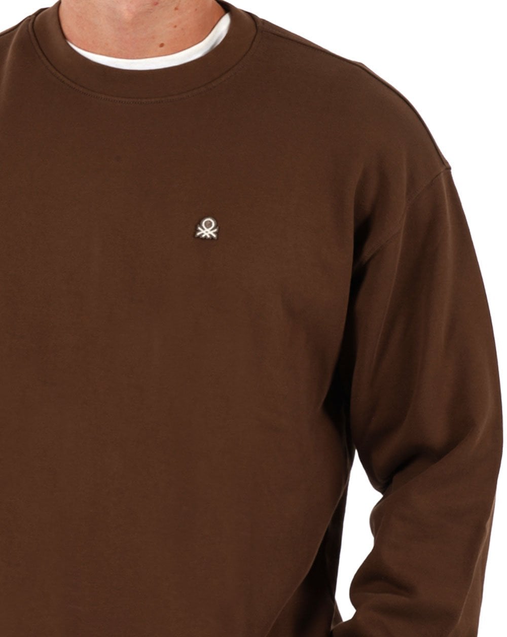 Benetton Logo Sweatshirt Brown