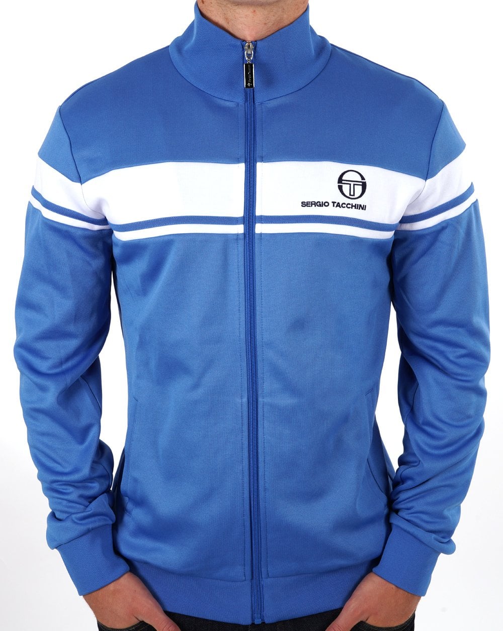 Sergio Tacchini Masters Track Top Blue White