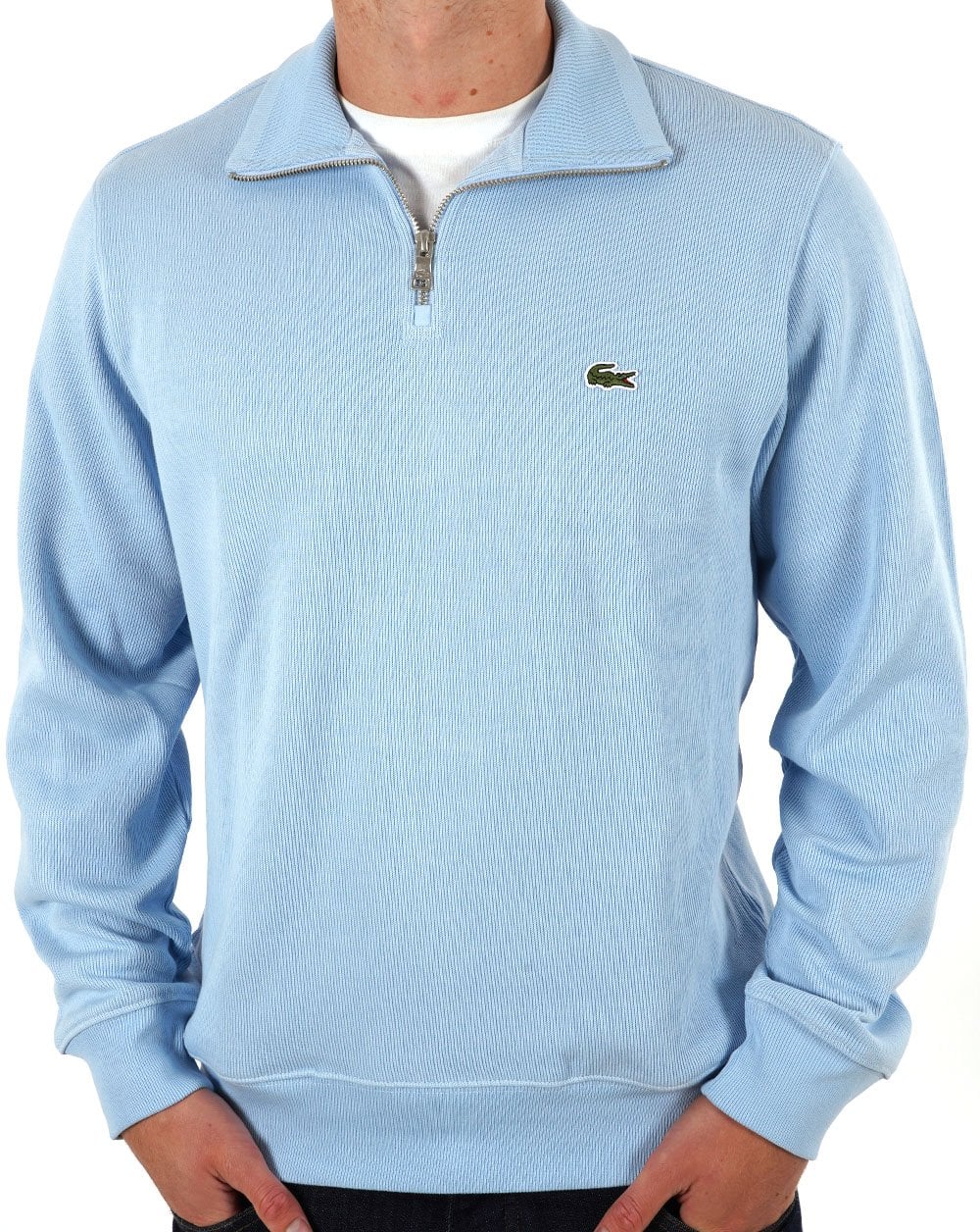 Lacoste Half Zip Sweatshirt Sky Blue