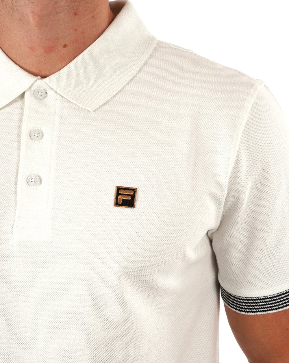 Fila Gold Polo Shirt Off White