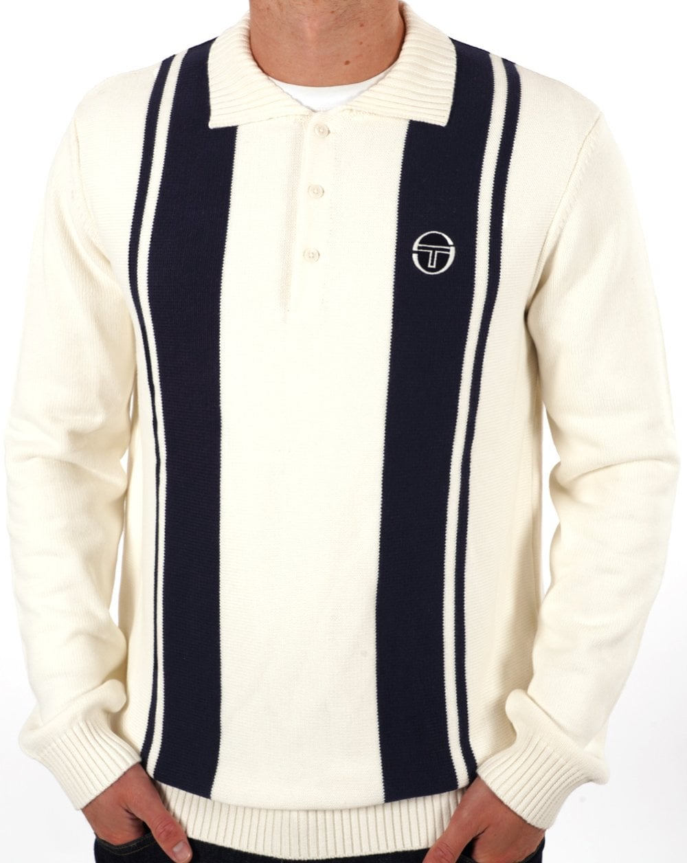 Sergio Tacchini Young Line Knit Gardenia Navy