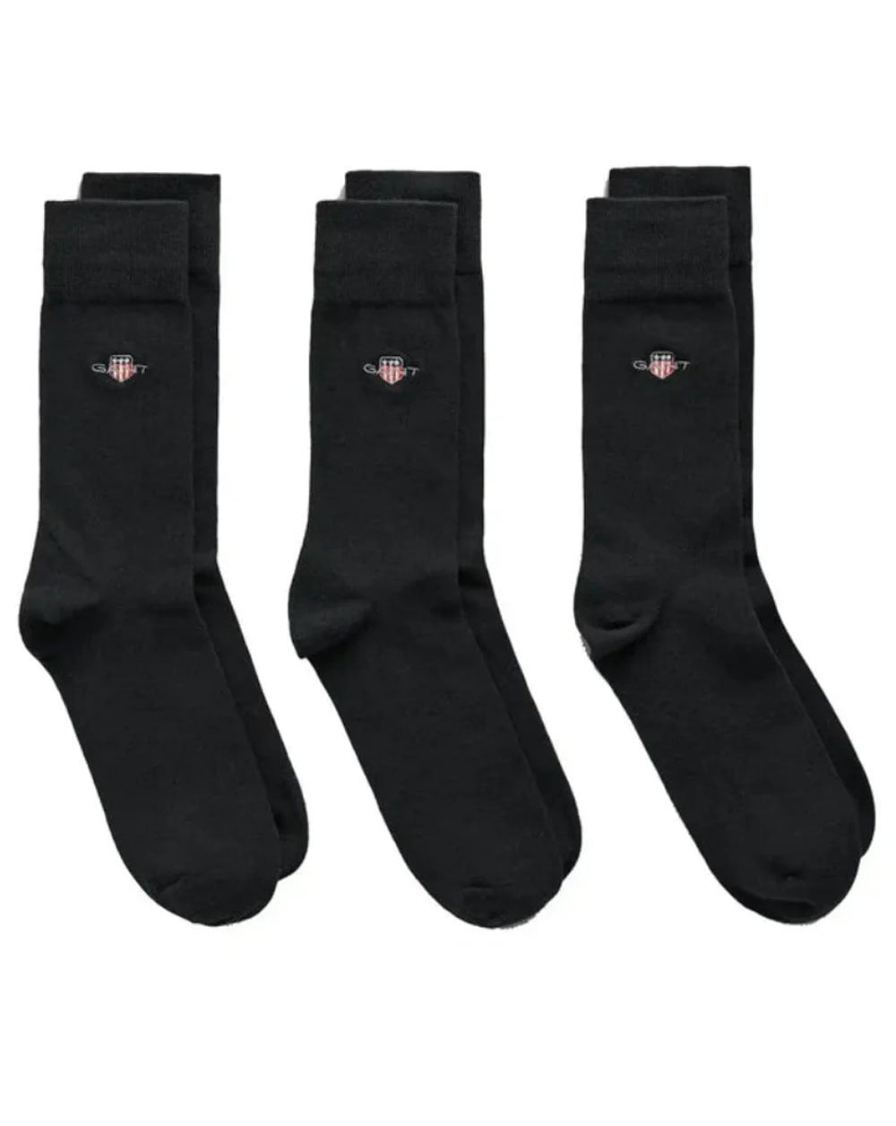 Gant Shield Socks 3 Pack Black