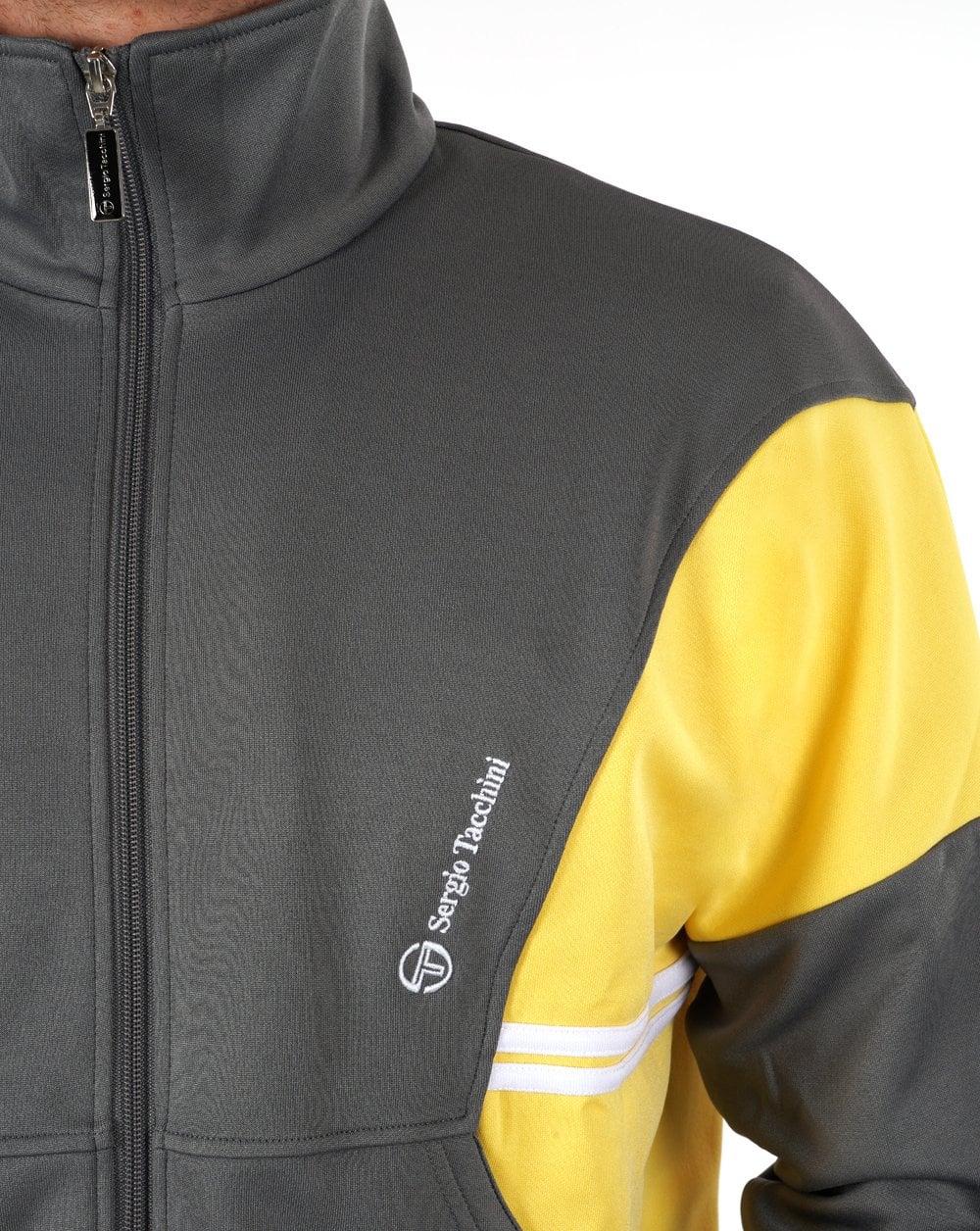Sergio Tacchini Blow Track Top Grey Yellow