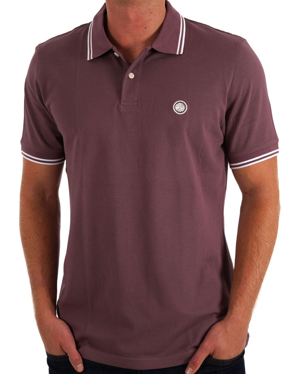 Pretty Green Barton Polo Shirt Dark Purple