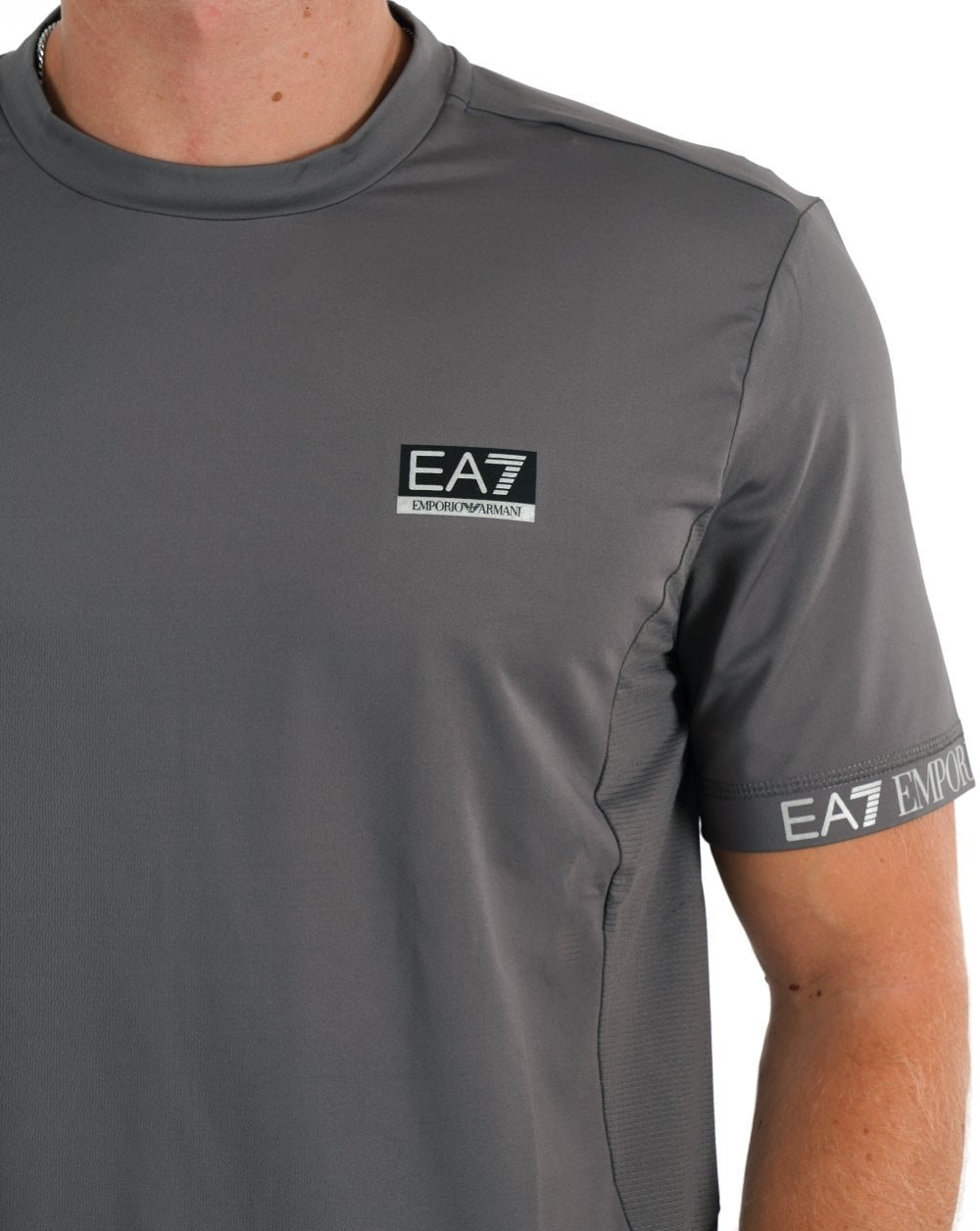 EA7 Ventus 7 Box Logo T-shirt Grey