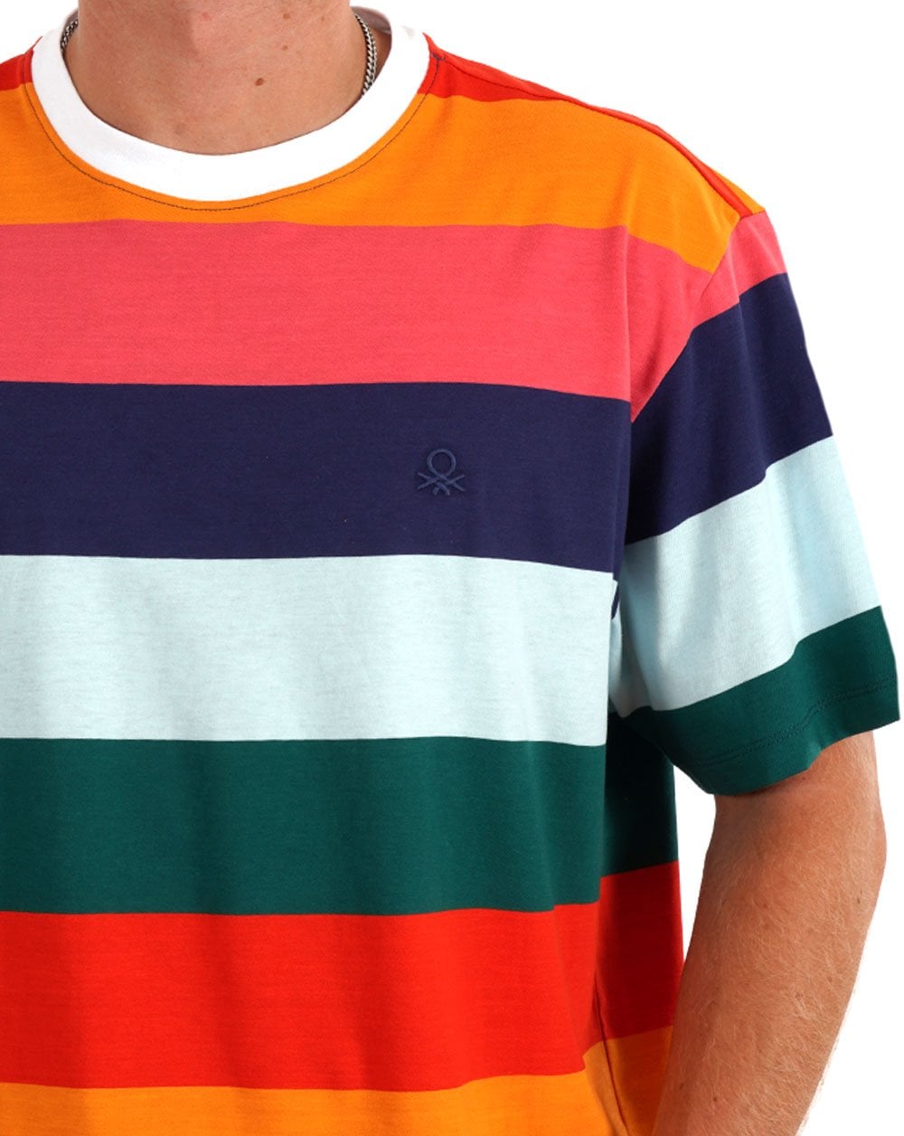 Benetton Stripe T-shirt Multi Coloured