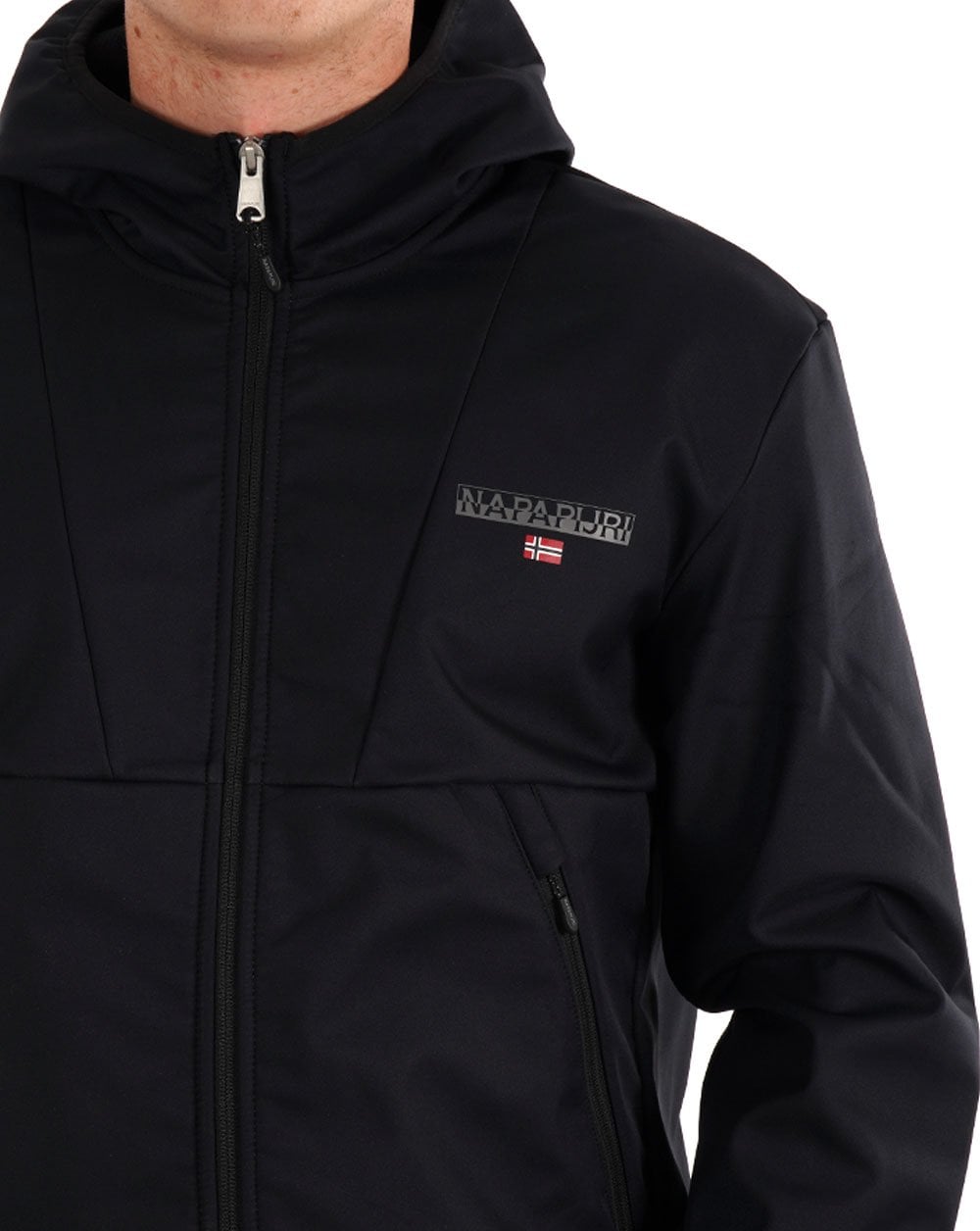 Napapijri Bunz Hooded Softshell Jacket Black