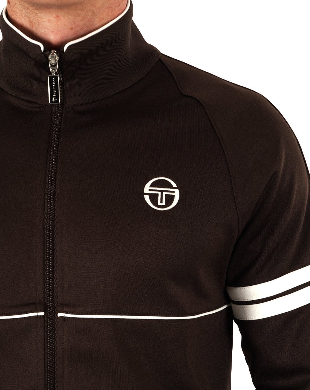 Sergio Tacchini Star Track Top Dark Coffee/Gardenia