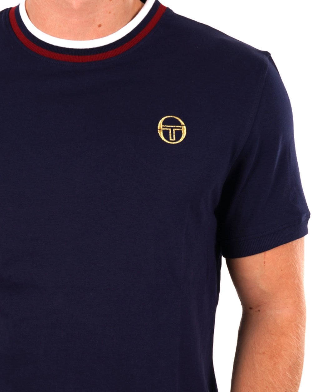 Sergio Tacchini Rainer T Shirt Navy Blue