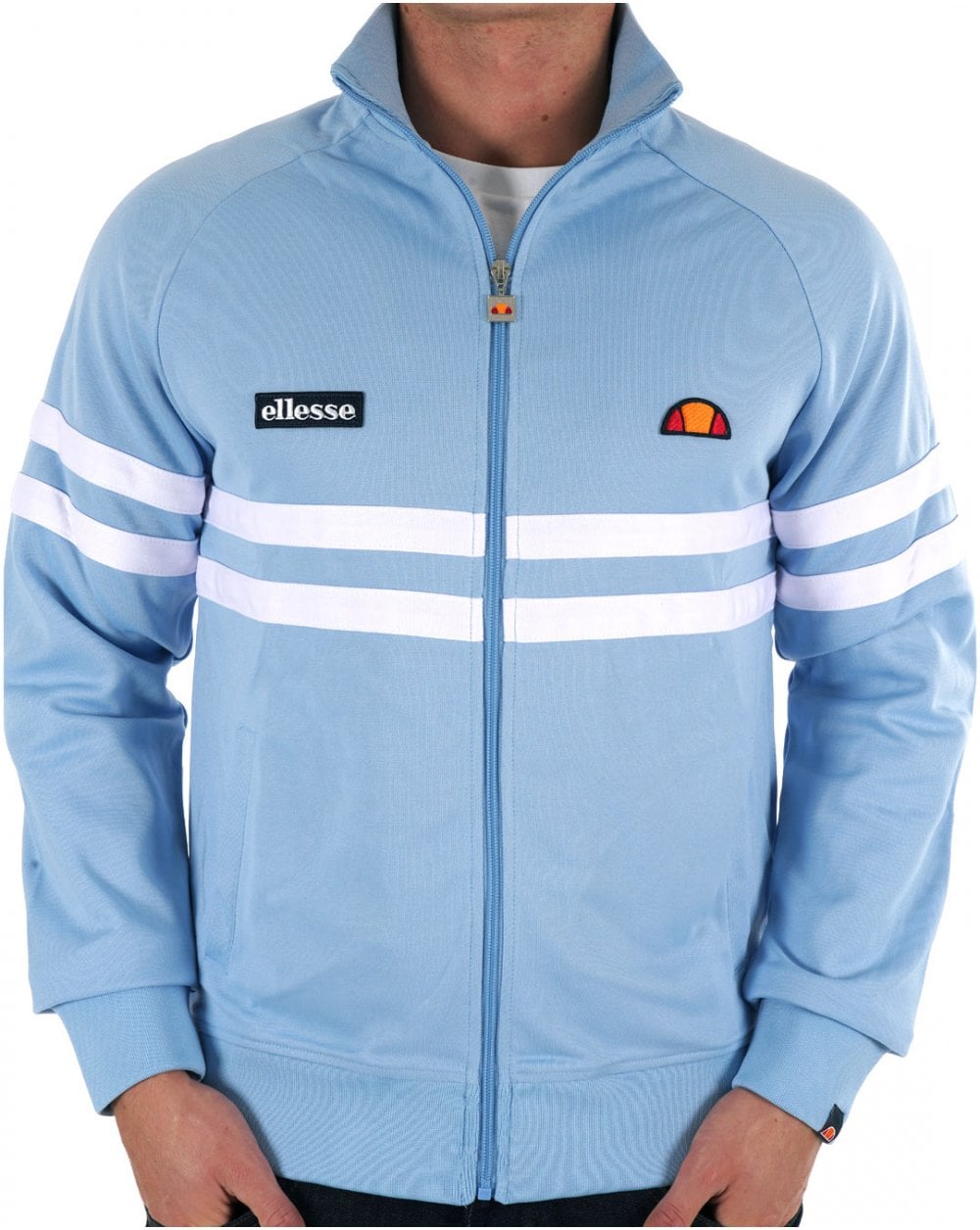 Ellesse Rimini Track Top Sky Blue/White