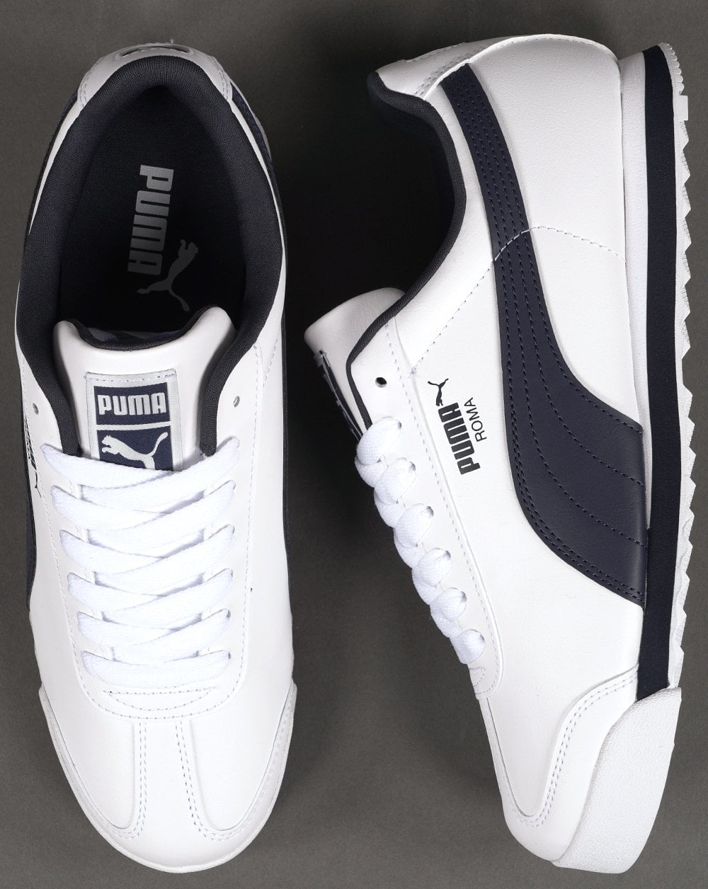 Puma Roma Trainer Exclusive White / DK Navy