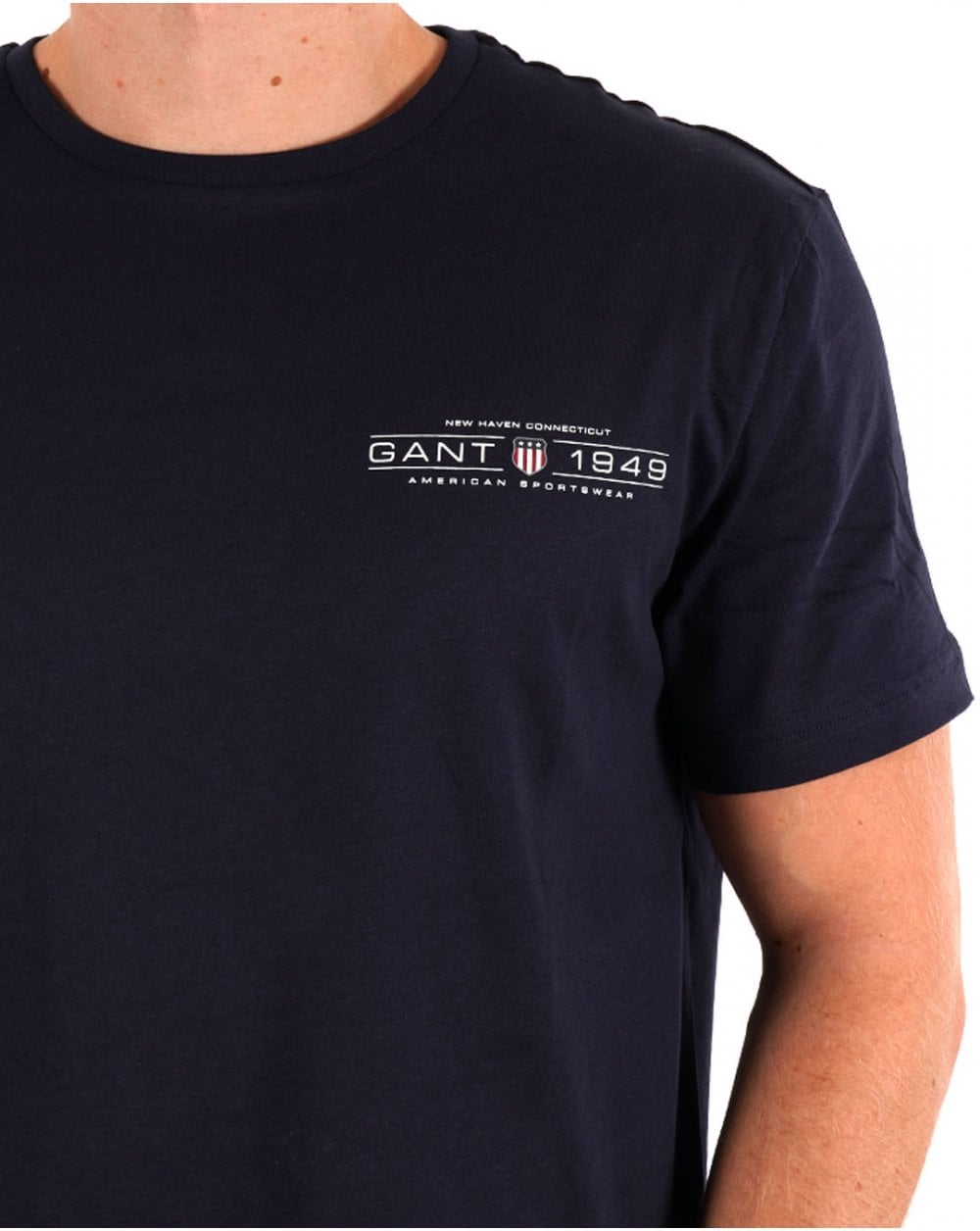 Gant Graphic T-Shirt Navy Blue