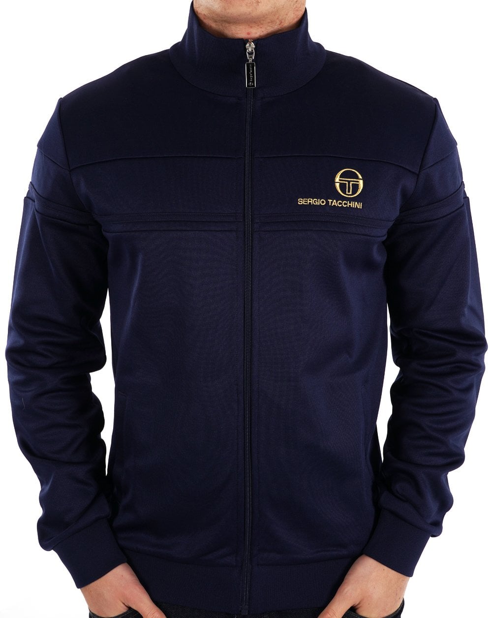 Sergio Tacchini Masters Track Top Navy Gold