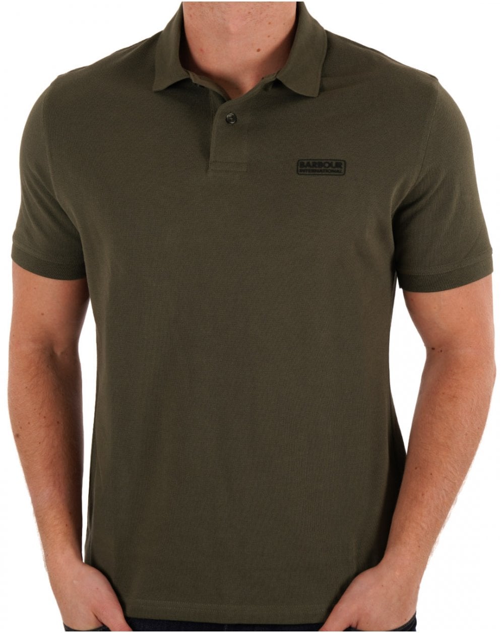 Barbour International Essential Polo Uniform Green