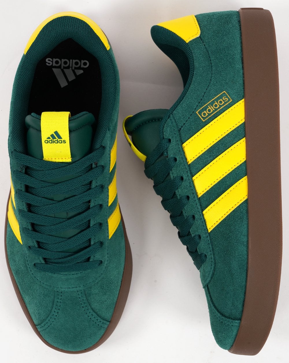 Adidas VL Court Trainers Green Yellow