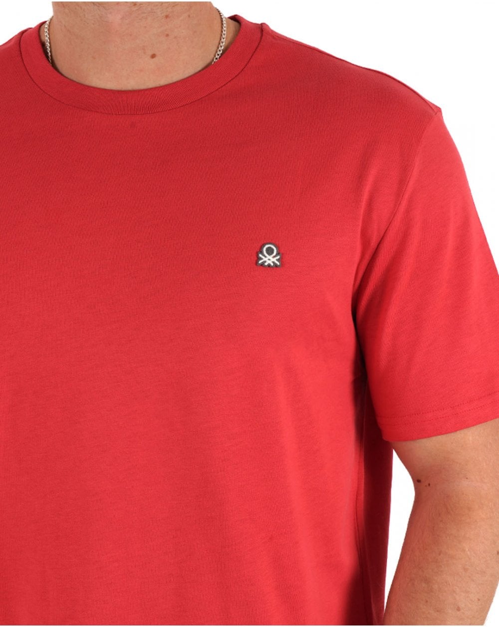 Benetton Small Logo T-shirt Raspberry