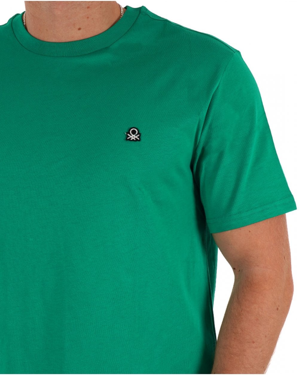 Benetton Small Logo T-shirt Bright Green
